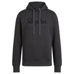 RAPHA MEN LOGO PULLOVER HOODIE - Charcoal Marl/Black Default Velodrom Barcelona