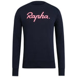 RAPHA Logo sweatshirt - Dark Navy/High-Vis Pink Default Velodrom Barcelona