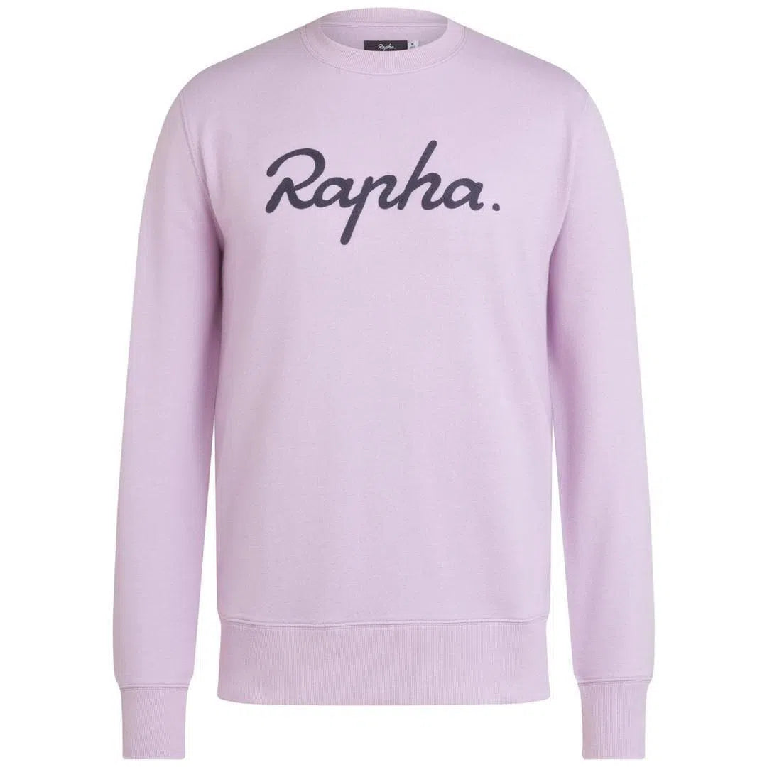 RAPHA Logo Sweatshirt - FOI Lilac/Dark Grey