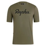 RAPHA Logo T-shirt - Dark Olive/Black Default Velodrom Barcelona