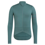RAPHA Pro Team Long Sleeve Jersey - SEC Teal/Dark Red-Velodrom