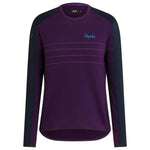 RAPHA WOMEN EXPLORE LONG SLEEVE PULLOVER - Dark Purple Default Velodrom Barcelona
