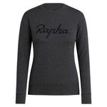 RAPHA women Logo Sweatshirt - Charcoal Marl/Black Default Velodrom Barcelona