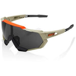 RIDE 100% Eyewear Speedtrap Soft Tact Quicksand Smoke Lens Default 100%