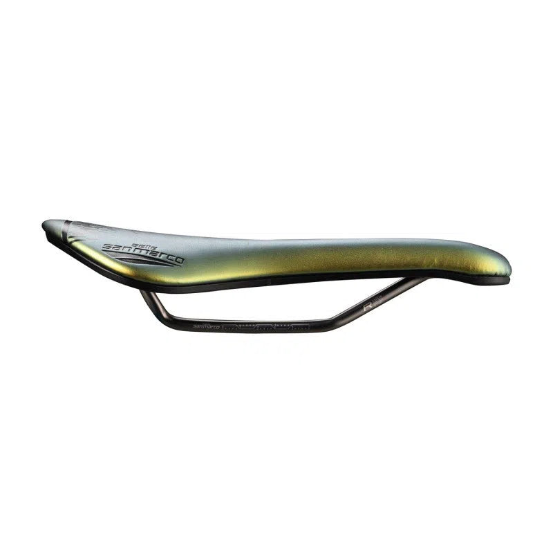 SELLE SAN MARCO ASPIDE SHORT OPENFIT RACING Saddle - Iridiscent Gold-Saddles-8030282541146