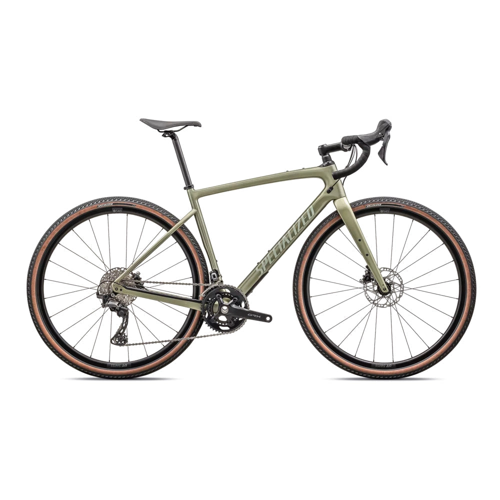 SPECIALIZED Diverge Sport Carbon Complete Gravel Bike - GLOSS METALLIC SPRUCE/SPRUCE