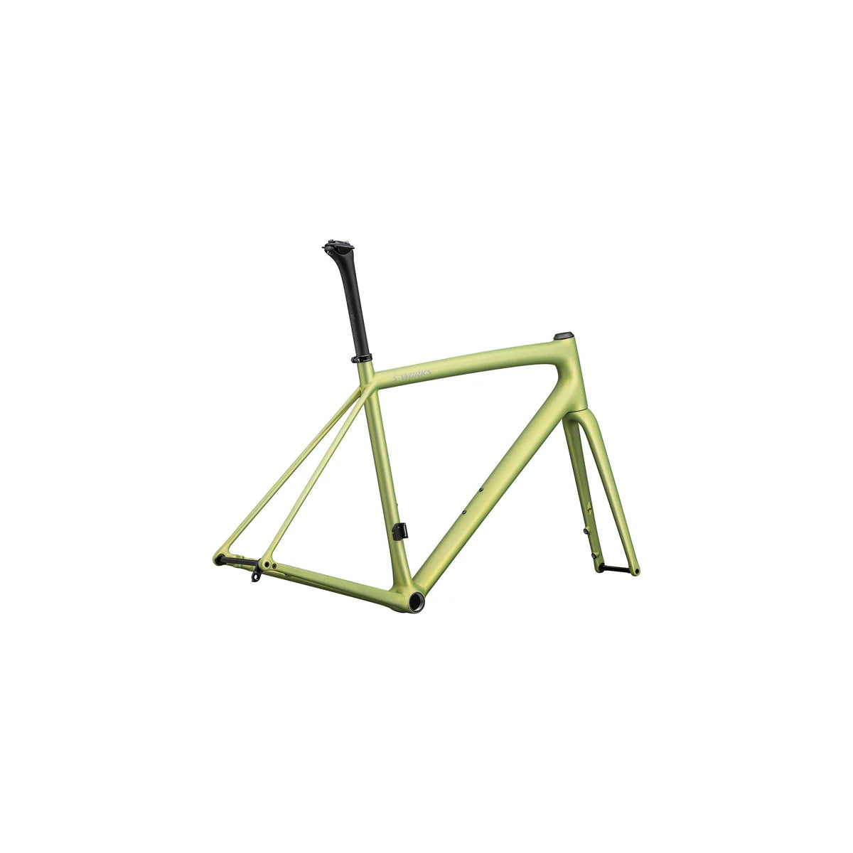 SPECIALIZED S-Works Aethos 2025 Road Frameset - Satin Silver Dust / Team Yellow Tint / Chrome