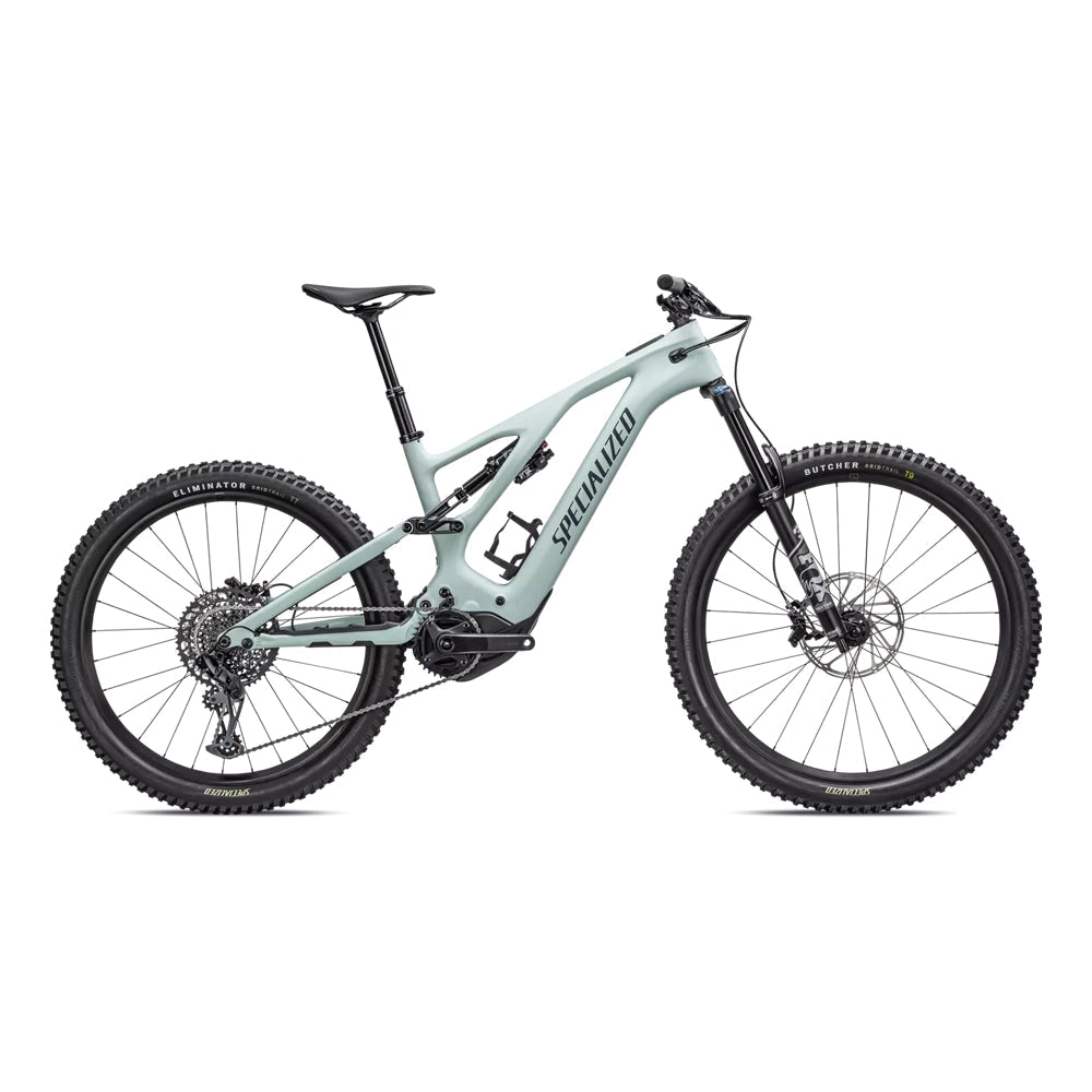 specialized elektro mountainbike SPECIALIZED TURBO Levo Comp Carbon Komplettes Mountainbike Ebike - Satin Weiß Sage / Deep Lake