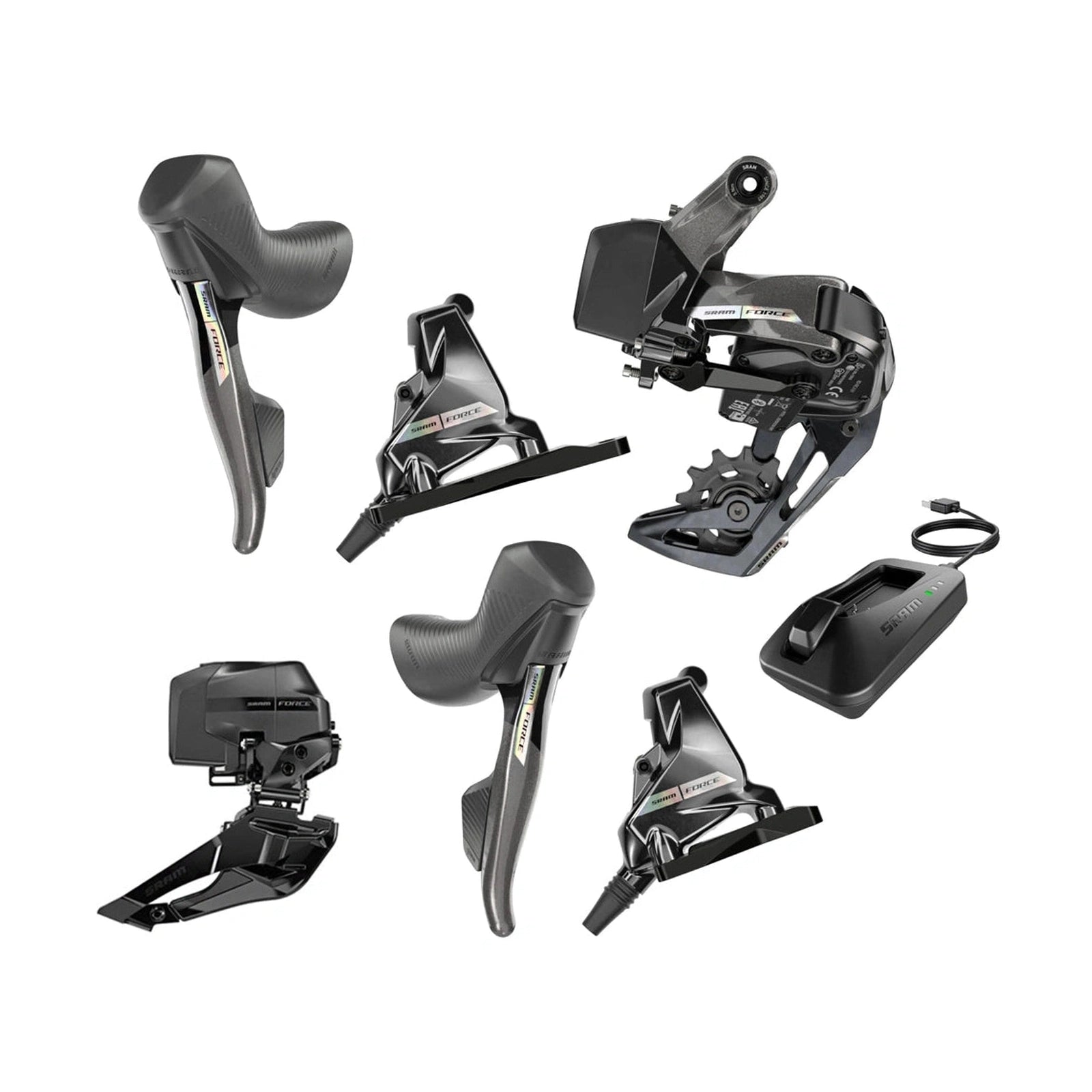 SRAM Force D2 AXS 2x12s Disc Groupset Electronic KIT Schwarz Velodrom CC