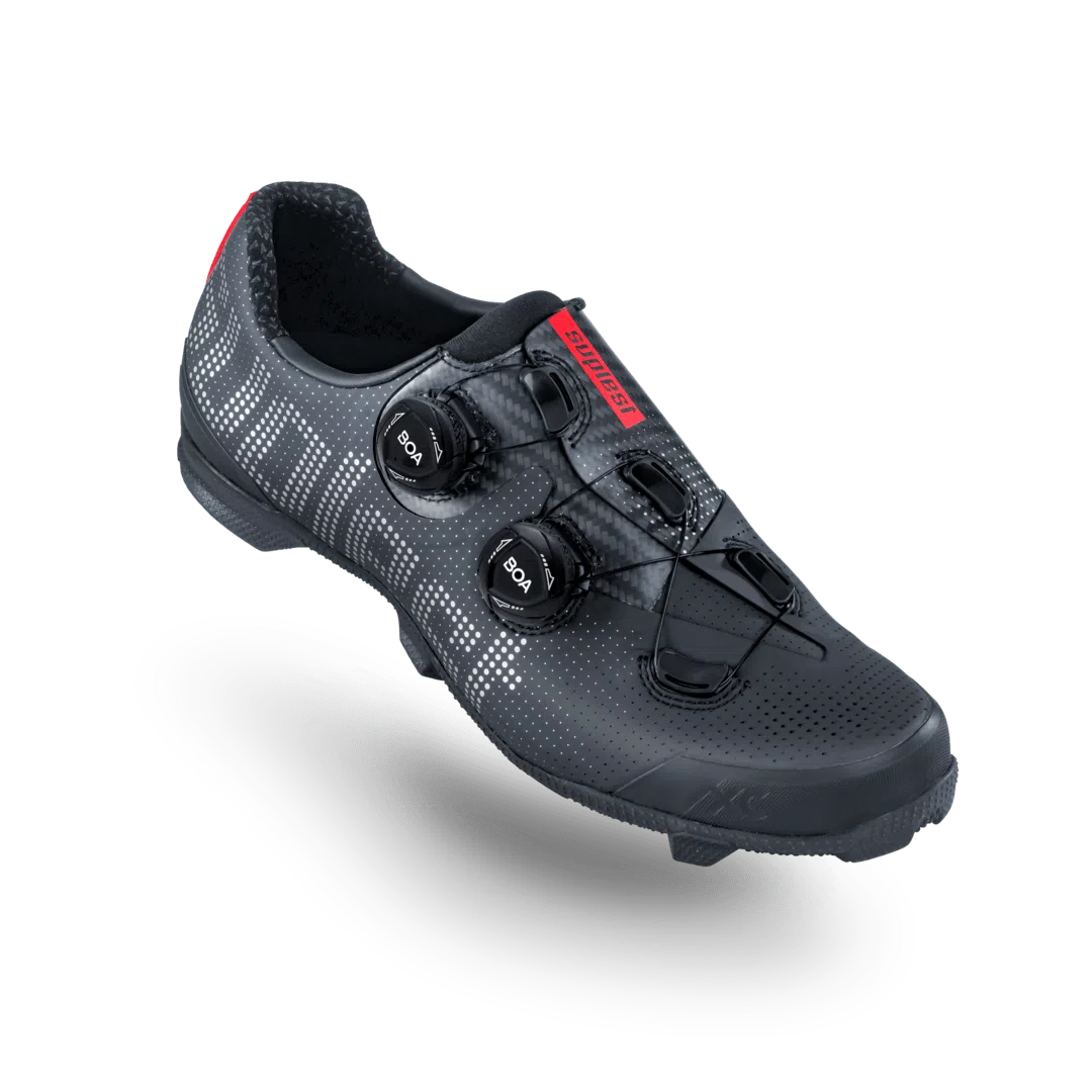 SUPLEST Gravel MTB Cycling Shoes CrossCountry Pro Black Red Velodrom CC
