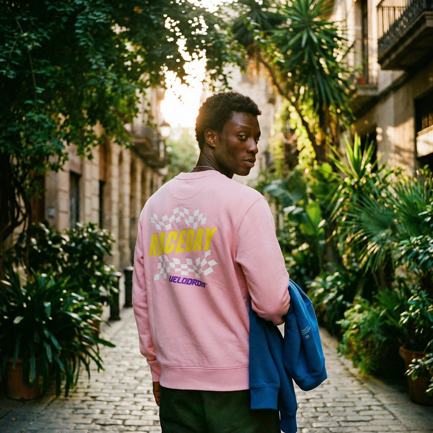 VELODROM Raceday Sweater - Pink/Yellow/Purple