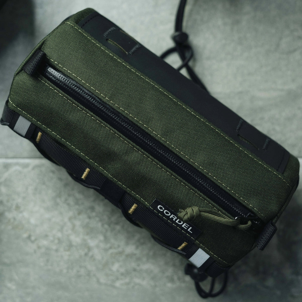 VELODROM RaceDay by Cordel Durum Handlebar Bag - Heavy Graphic Olive-Handlebar Bags-70657353