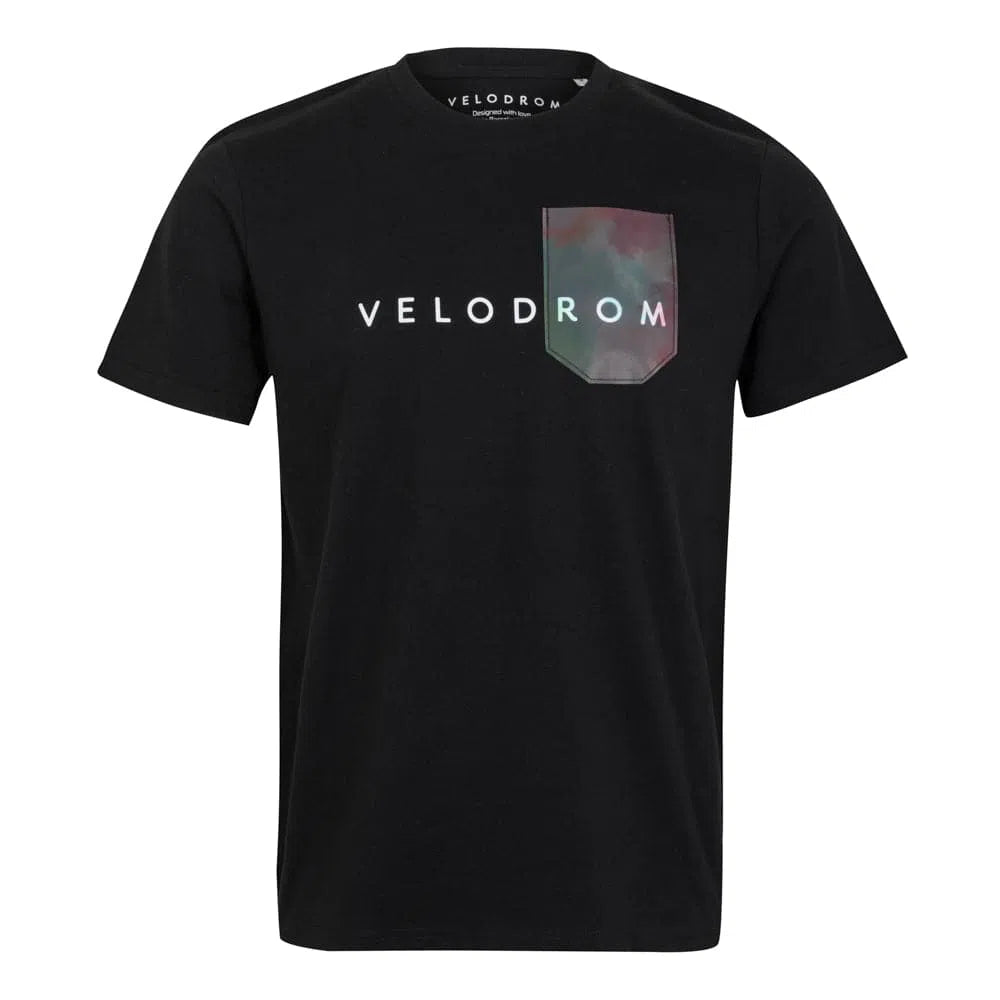 VELODROM Tshirt Pocket Collection - Black/Matt Rainbow-T-Shirts-