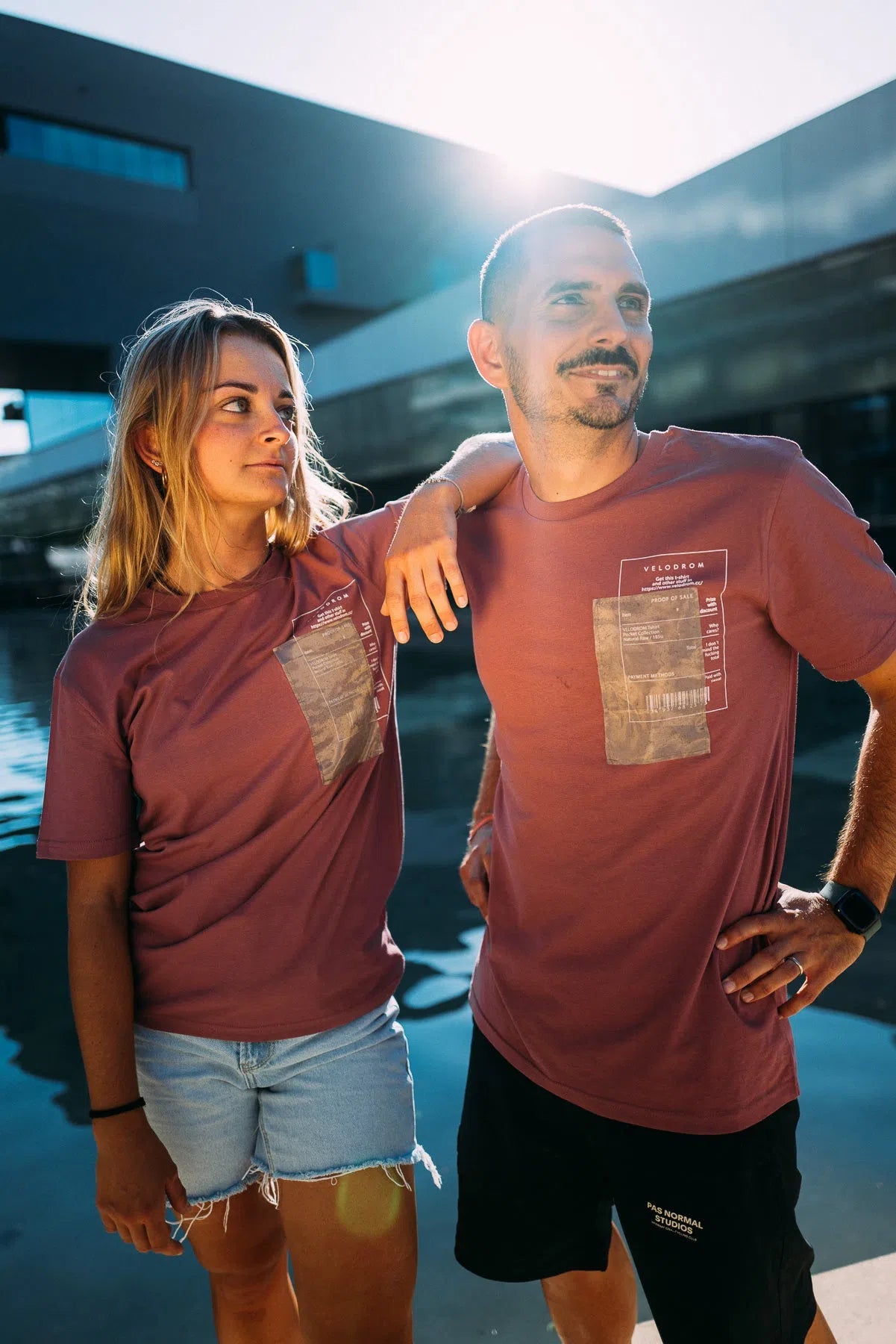 VELODROM VCC Casual Tshirt Ticket Patch - Smooth Wine-T-Shirts-