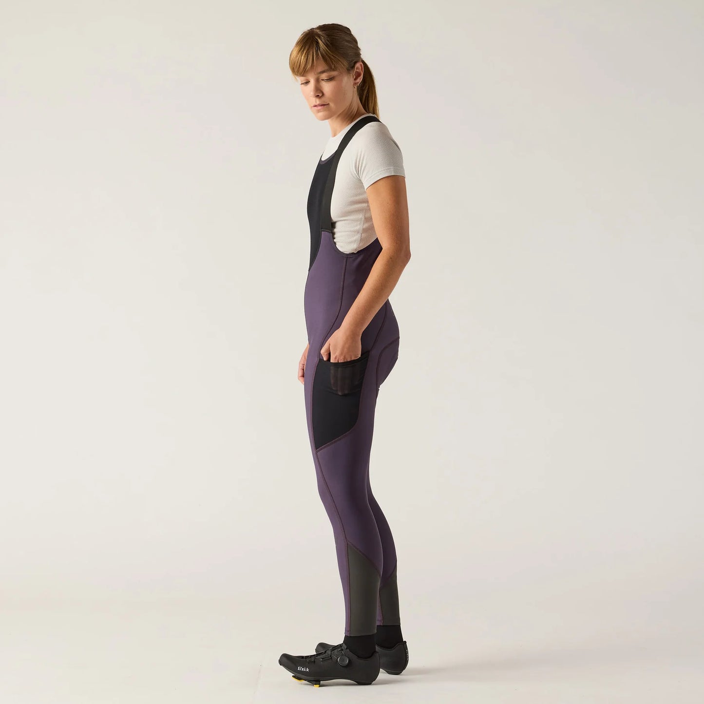 VELOCIO Luxe Dona Thermal Culotte llarg amb tirants - Nightshade