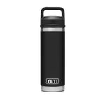 YETI Rambler 18 OZ 532 ML Bottle With Chug Cap - Black-Drinkware-888830076927