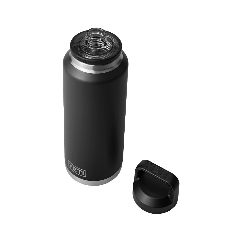 YETI Rambler 46 OZ 1.4L Bottle With Chug Cap - Black-Drinkware-888830106884
