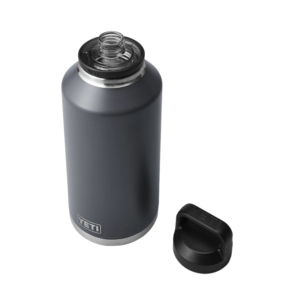 YETI Rambler 64 OZ 1.9 L Bottle With Chug Cap - Charcoal-Drinkware-888830212479