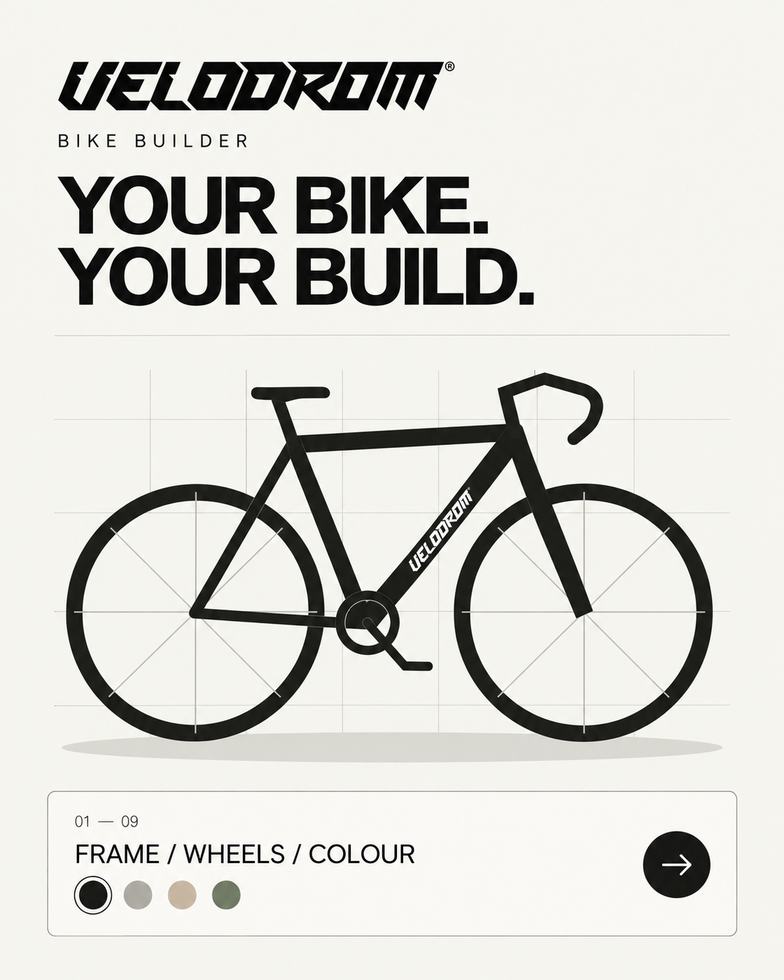Velodrom Bike Builder — your bike, your build