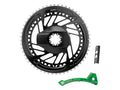 SRAM RED E1 AXS 2x Power Meter Platos Kit Direct Mount - Negro/Silver
