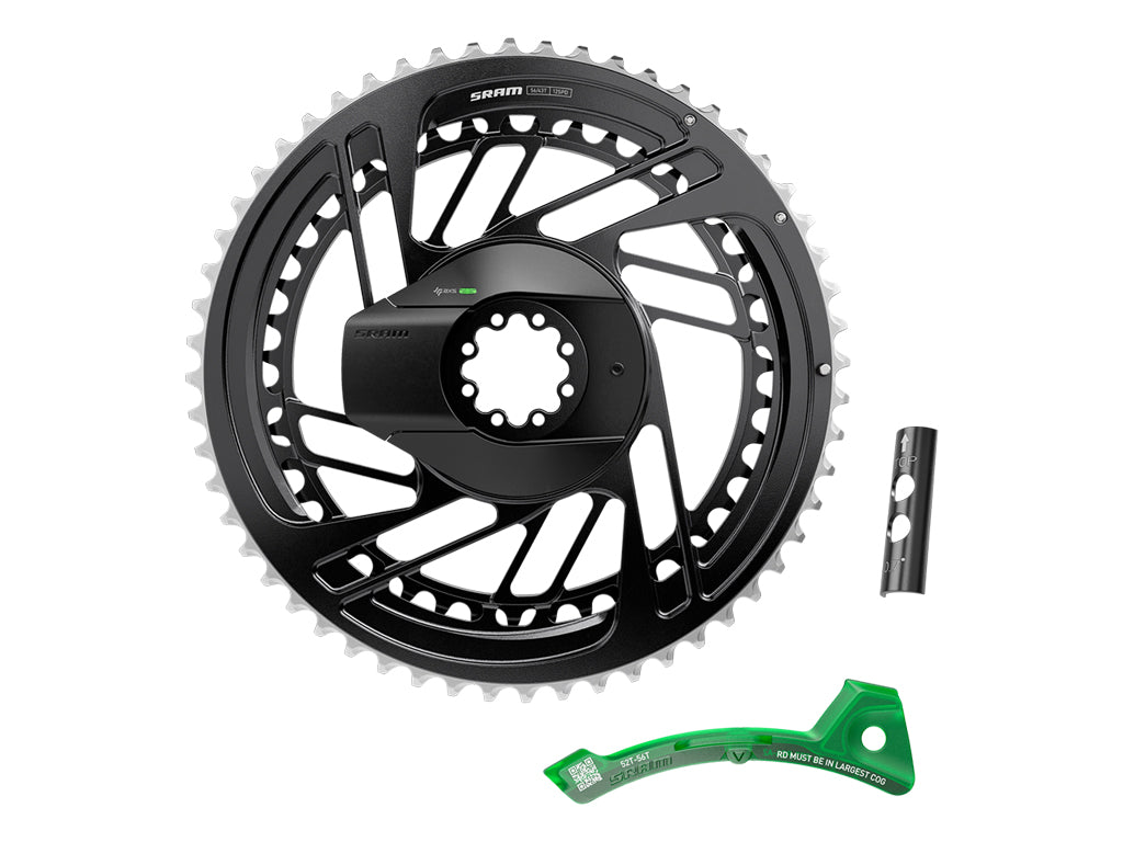 SRAM RED E1 AXS 2x Power Meter Platos Kit Direct Mount - Negro/Silver
