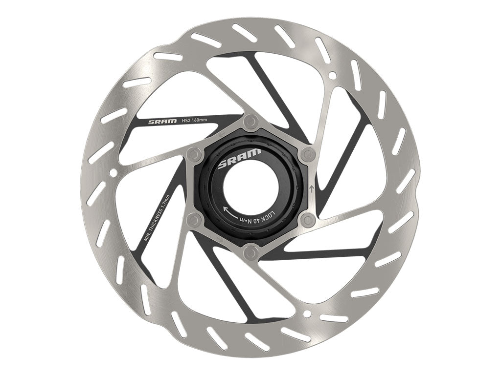 SRAM HS2 Remschijf Centerlock - Silver