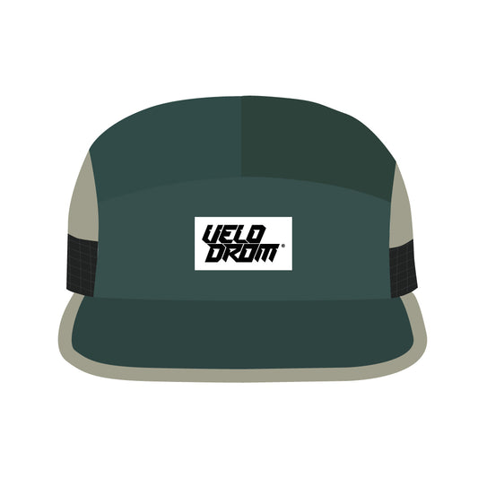 VELODROM Panel Mesh Trail Gorra - Green/Grey