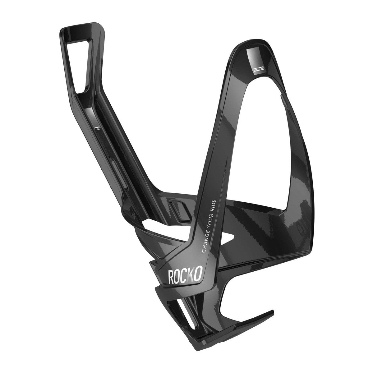 ELITE ROCKO CARBON BOTTLE CAGE - GLOSSY WHITE