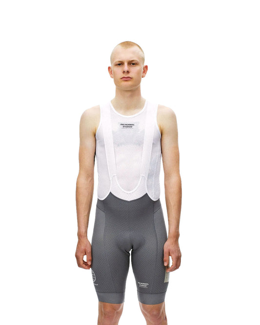 PAS NORMAL STUDIOS Mechanism Logo Bib Shorts -  Medium Grey