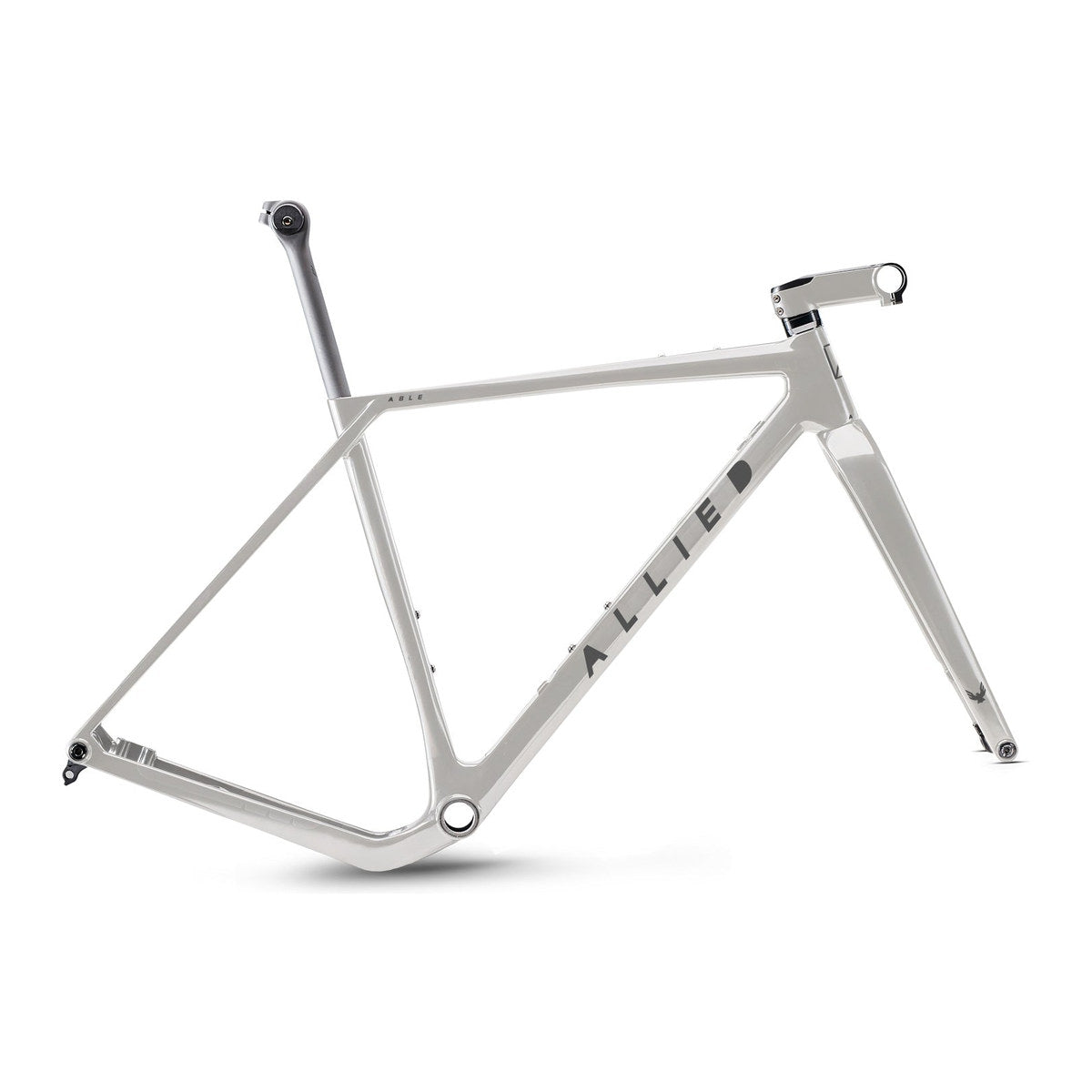 ALLIED ABLE Carbon Gravel Frameset - Supra White