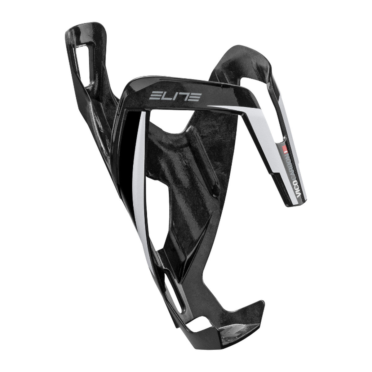 ELITE VICO CARBON BOTTLE CAGE - GLOSSY WHITE
