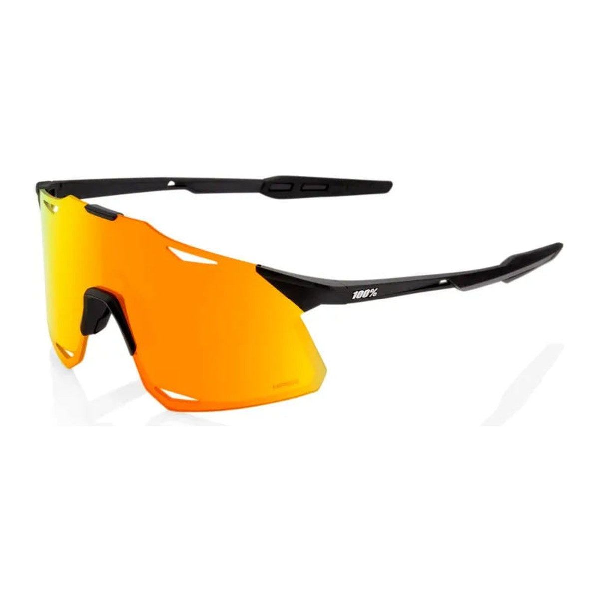 RIDE 100% Hypercraft Sunglasses - Matte Black / HiPER Red Multilayer Mirror Lens