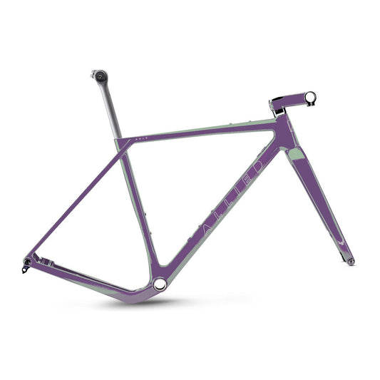 ALLIED ABLE Carbon Gravel Frameset - Harlequin Purple to Green