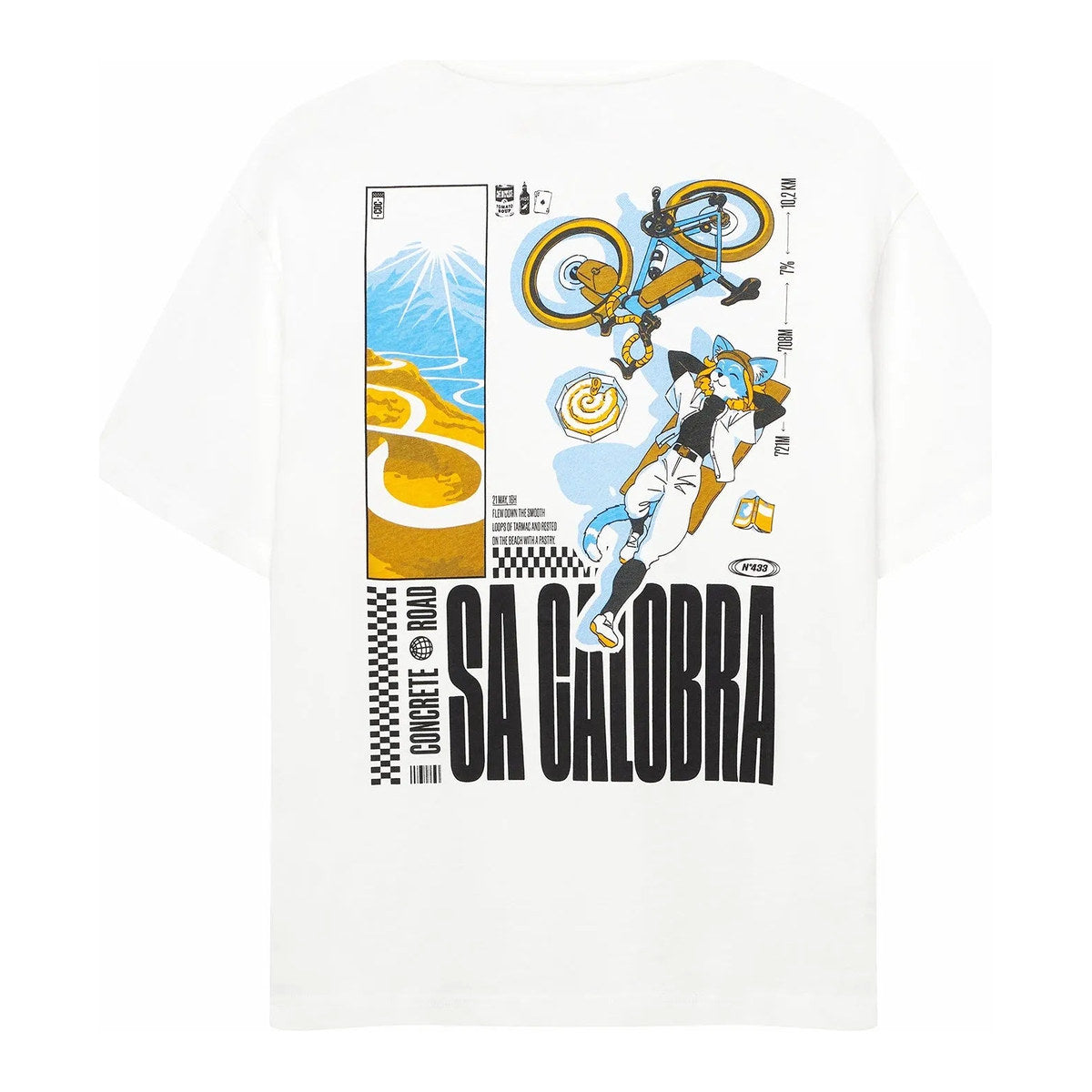 CAFÉ DU CYCLISTE TShirt Col Sa Calobra - White