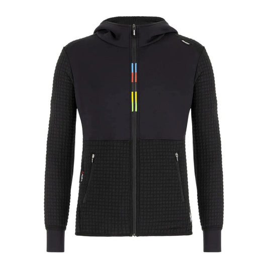SANTINI Groove Polartec PowerAir Hoodie UCI Official - Black