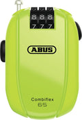 ABUS COMBIFLEX STOPOVER 65 COMBINATION CABLE LOCK - NEON