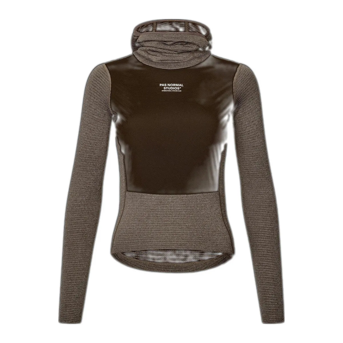 PAS NORMAL STUDIOS Women Thermal Hooded Baselayer Windproof - Dark Coffee