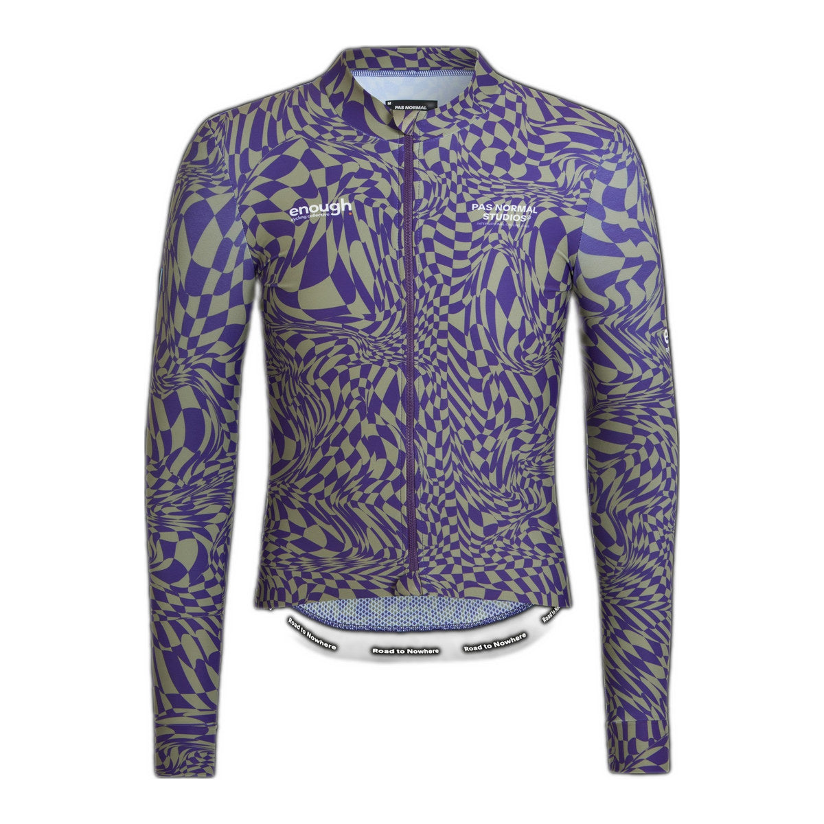 PAS NORMAL STUDIOS Men Enough Mechanism Long Sleeve Jersey - Check Dark Purple