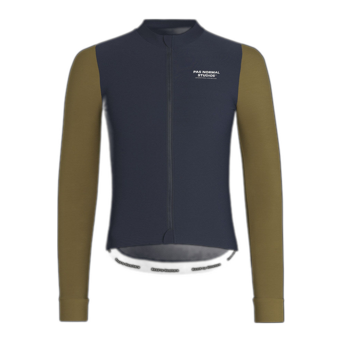 PAS NORMAL STUDIOS Men Mechanism Long Sleeve Jersey - Dusty Navy / Brown Olive