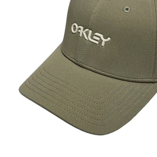 OAKLEY 6 Panel Stretch Metallic Hat - Deep Olive/Mist