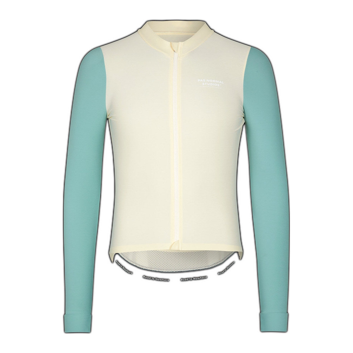 PAS NORMAL STUDIOS Men Mechanism Long Sleeve Jersey - Off-White / Light Teal