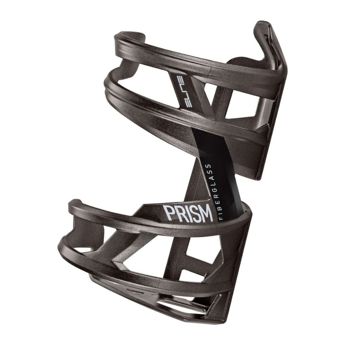ELITE PRISM FIBERGLASS LEFT BOTTLE CAGE - METAL BLACK