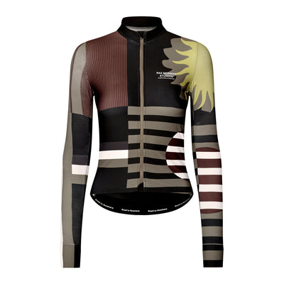 PAS NORMAL STUDIOS Women Mechanism Long Sleeve Jersey - AOP International Dark Olive