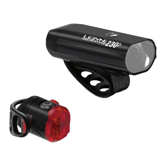 LEZYNE HECTO 230+ / FEMTO USBC STVZO LIGHT SET - BLACK