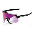RIDE 100% S3 Sunglasses - Gloss Black / Purple Flash Mirror Photochromic Lens
