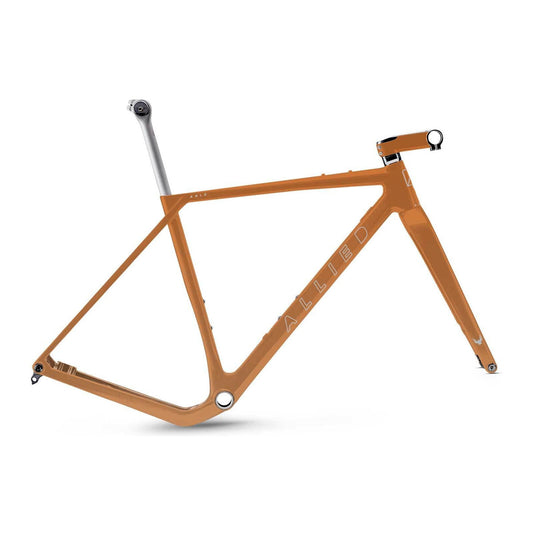 ALLIED ABLE Carbon Gravel Frameset - Harlequin Magenta to Gold