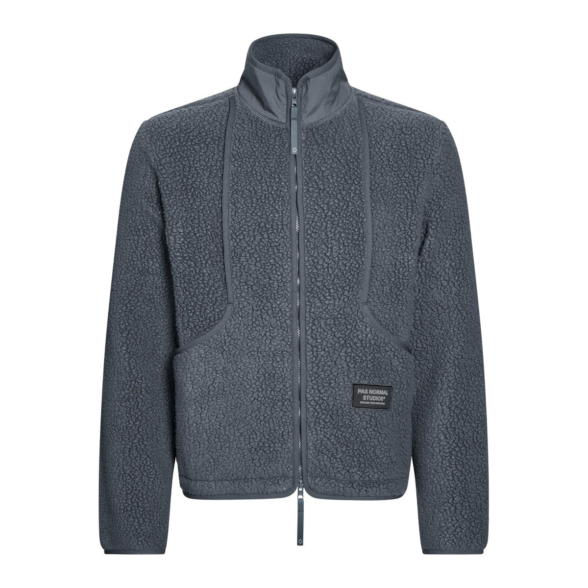 PAS NORMAL STUDIOS Off Race Pile Fleece Jacket - Steel