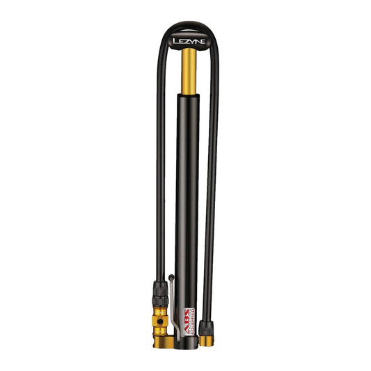 LEZYNE CNC MICRO FLOOR DRIVE HP MINI PUMP - BLACK/GLOSSY
