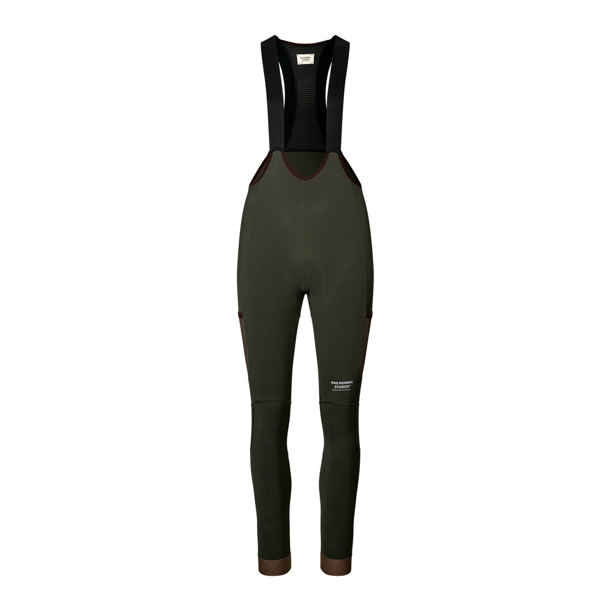 PAS NORMAL STUDIOS Women Escapism Long Cargo Bibs - Dark Olive