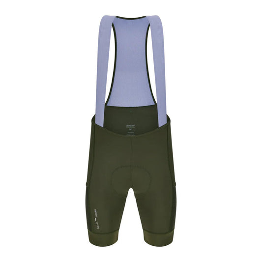 SANTINI Cargo Bib Shorts - Military Green